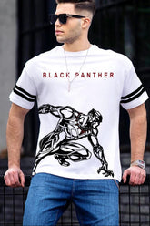 Black panther  printed  Drop shoulder